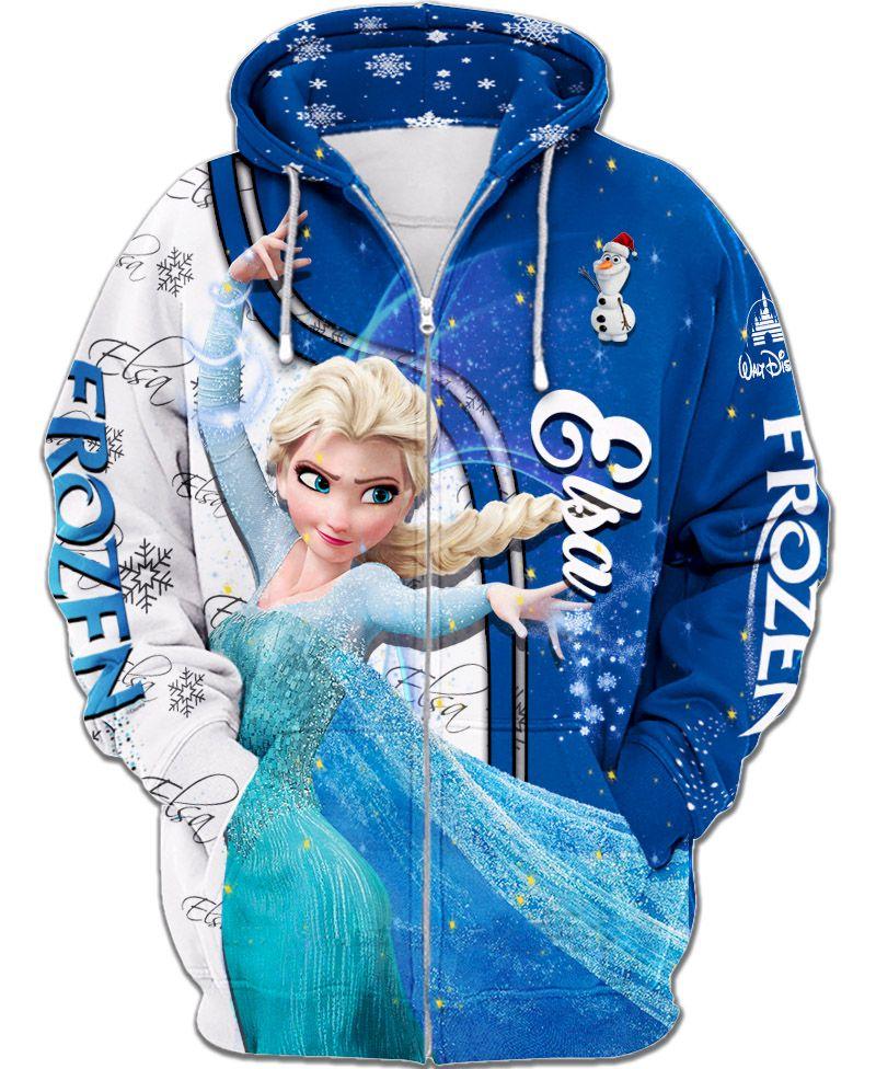 Elsa Of Arendelle Zip-Up Hoodie