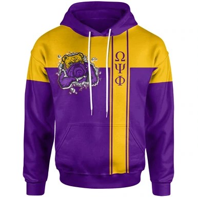 Omega Psi Phi Hoodie – Fraternity Bull Dog Rock Style Hoodie