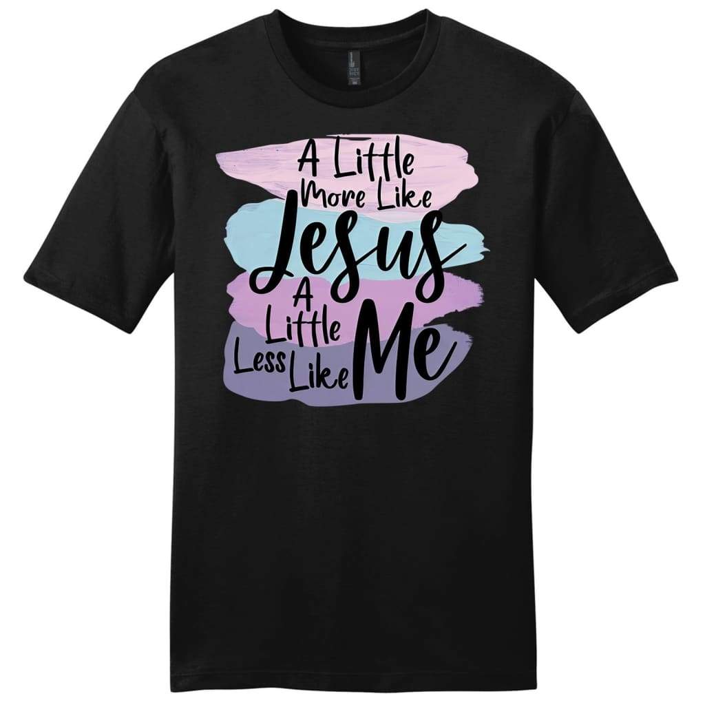 More Jesus Less Me Mens Christian T-Shirt