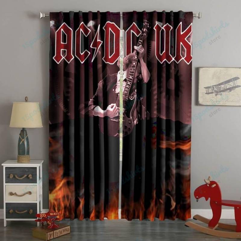 3D Printed AC/DC Style Custom Living Room Curtains