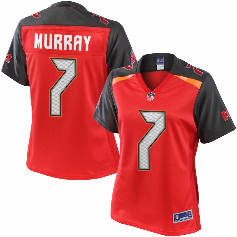 Womens NFL Pro Line Patrick Murray Red Tampa Bay Buccaneers Jersey