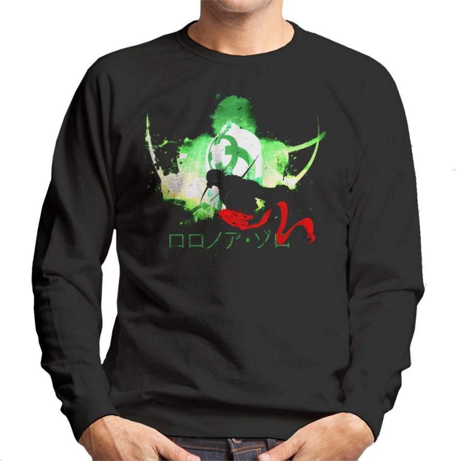 One Piece Roronoa Zoro Silhouette Men’s Sweatshirt