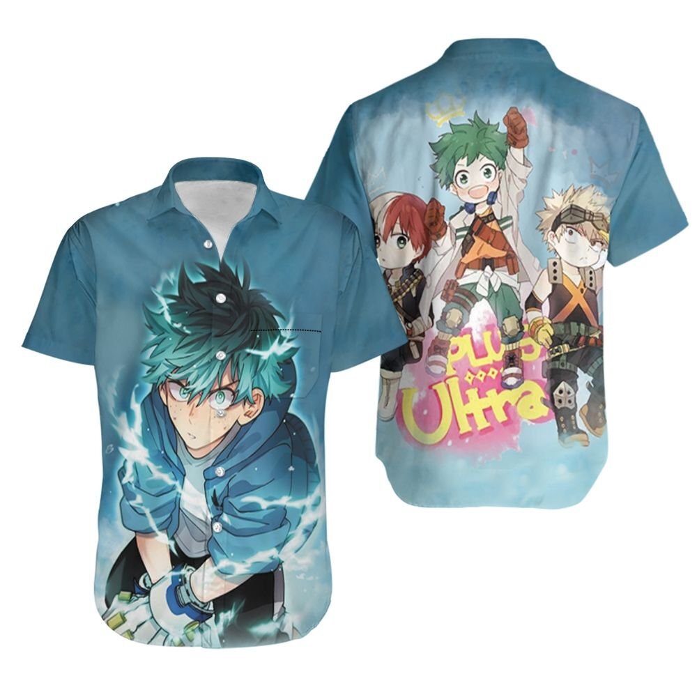 My Hero Academia Midoriya Izuku Thunder Effect For Japanese Fan Hawaii Shirt Ha27436