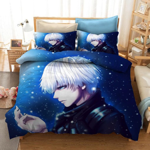 Tokyo Ghoul Kaneki Ken 19 Duvet Cover Pillowcase Home Decor 3D Bedding Set 8827