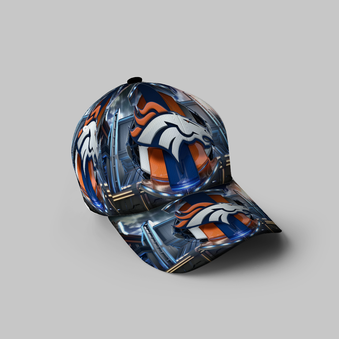 Denver Broncos Emblem V61 3D Printing Baseball Cap Classic Hat