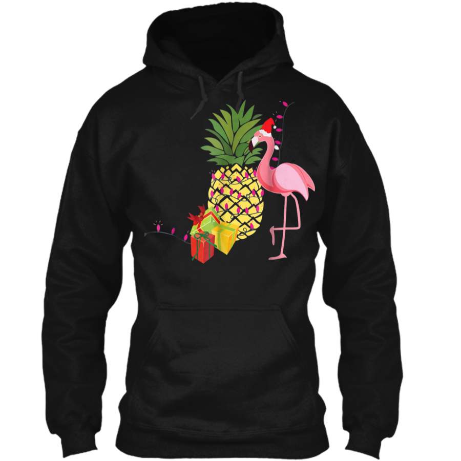 Flamigo Pineapple Christmas  Pullover Hoodie 8 oz