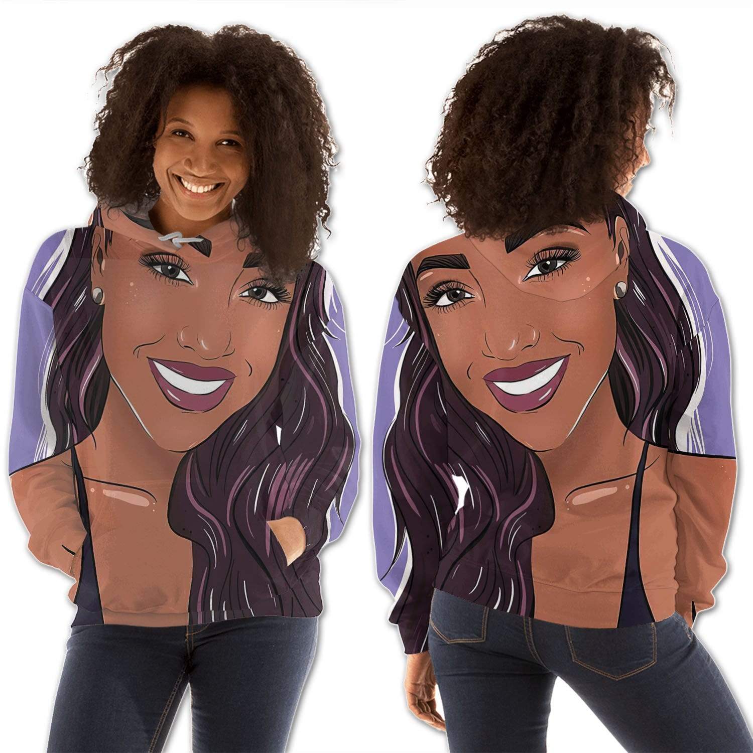 African American Hoodies Pretty Afro American Girl African American Apparel