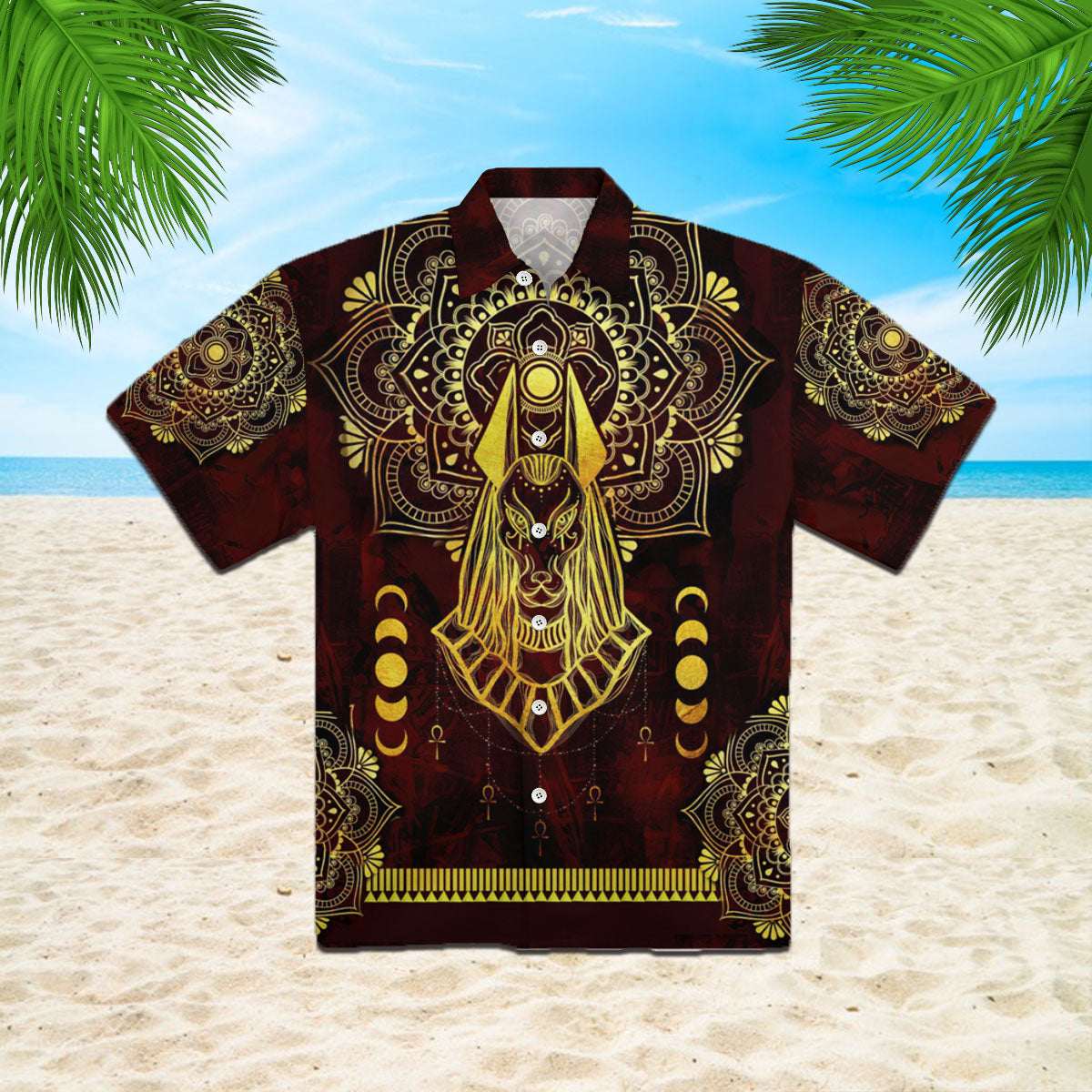 Ancient Egypt Anubis Pattern Hawaii Shirt For Men And Women Ha61861