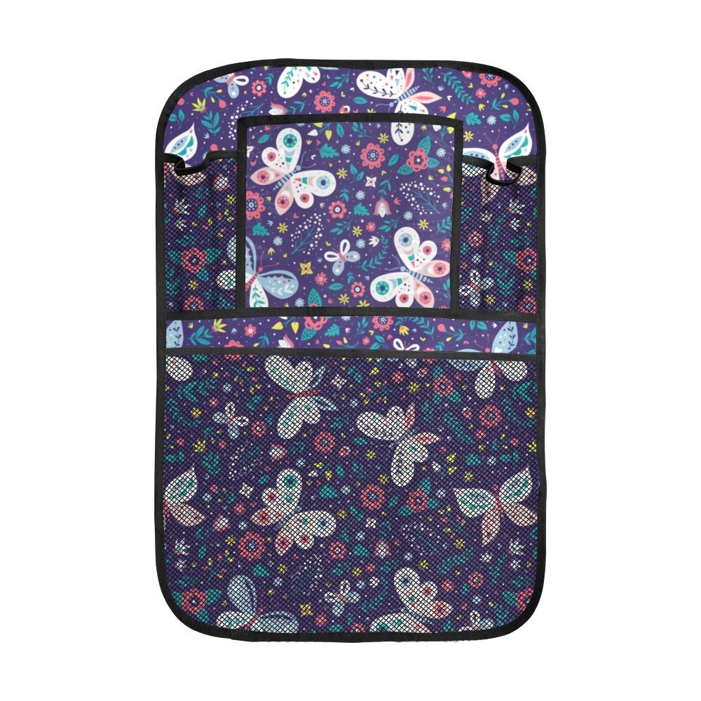 Colorful Butterfly Flower Pattern.Eps Car Seat Back Organizer