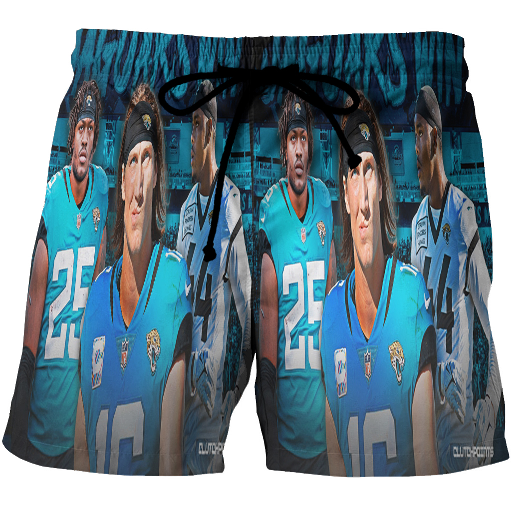 Jacksonville Jaguars Team V6 3D All Over Print Summer Beach Hawaiian Short