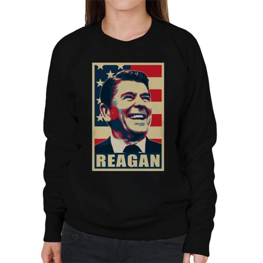Reagan Propaganda Poster Pop Art Women’s Sweatshirt
