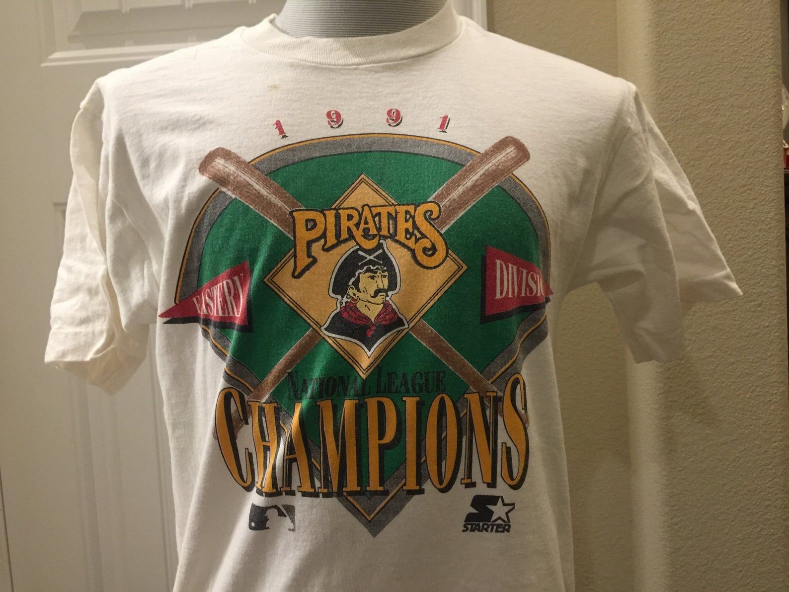 Vintage 90’s Pittsburgh Pirates National League Championship 1991 Baseball T Shirt M