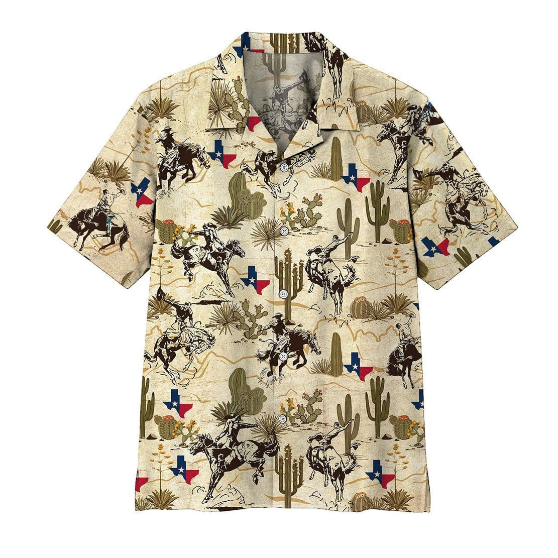 Amazing Texas Rodeo Hawaii Aloha Shirts Xh Ha64547