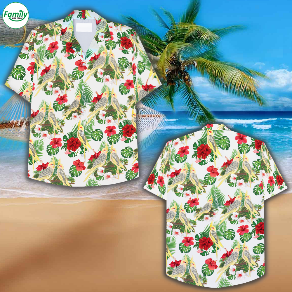 Yellow Cockatiel Cute Tropical Hawaiian Shirt – Nt012