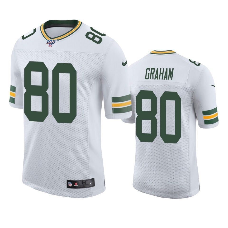 Green Bay Packers Jimmy Graham Limited Jersey White 100Th Season