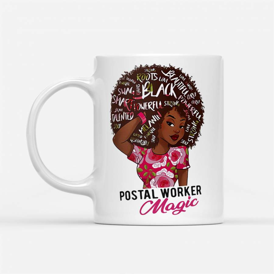 Postal Worker Magic Black Girl – White Mug