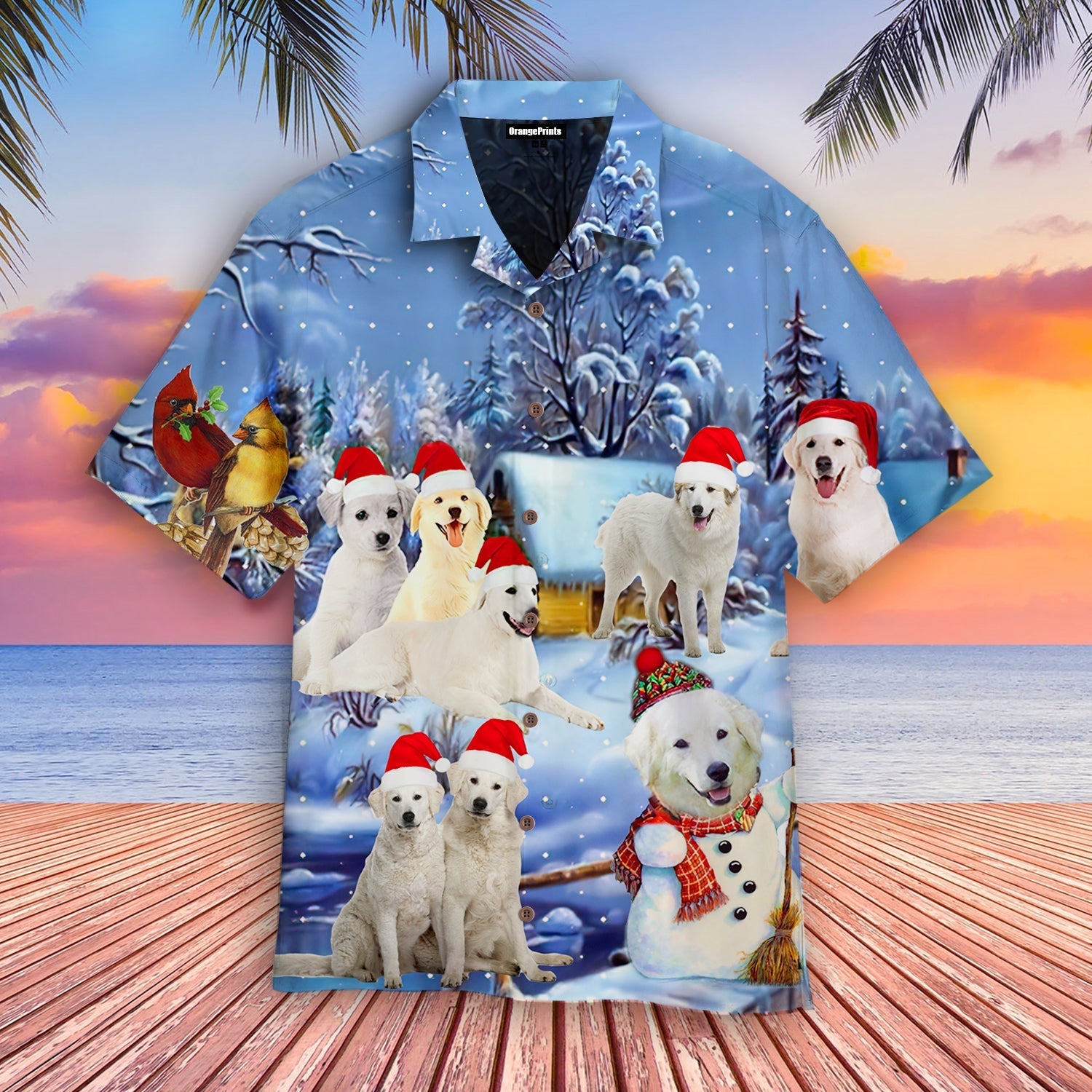 Kuvasz Christmas Hawaii Shirt For Men Women Adult Ha49905