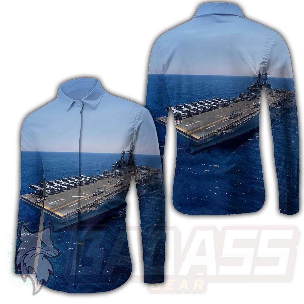 Amzing Uss Wasp BDG-1077 Long Sleeve Shirt