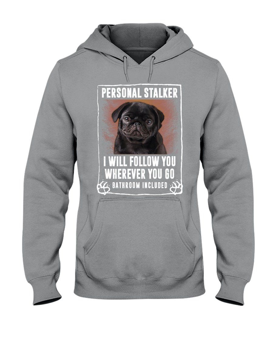 Pug Puppy Will Follow You St. Patrick’s Day Printed Hoodie