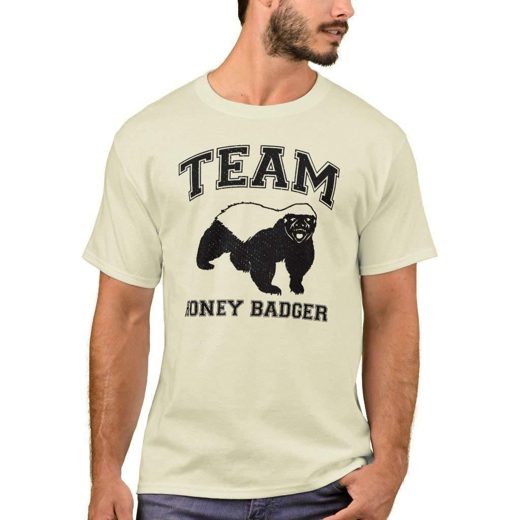 Zazzle Men’s Basic T-Shirt, Team Honey Badger T-Shirt, Athletic Orange XXXL