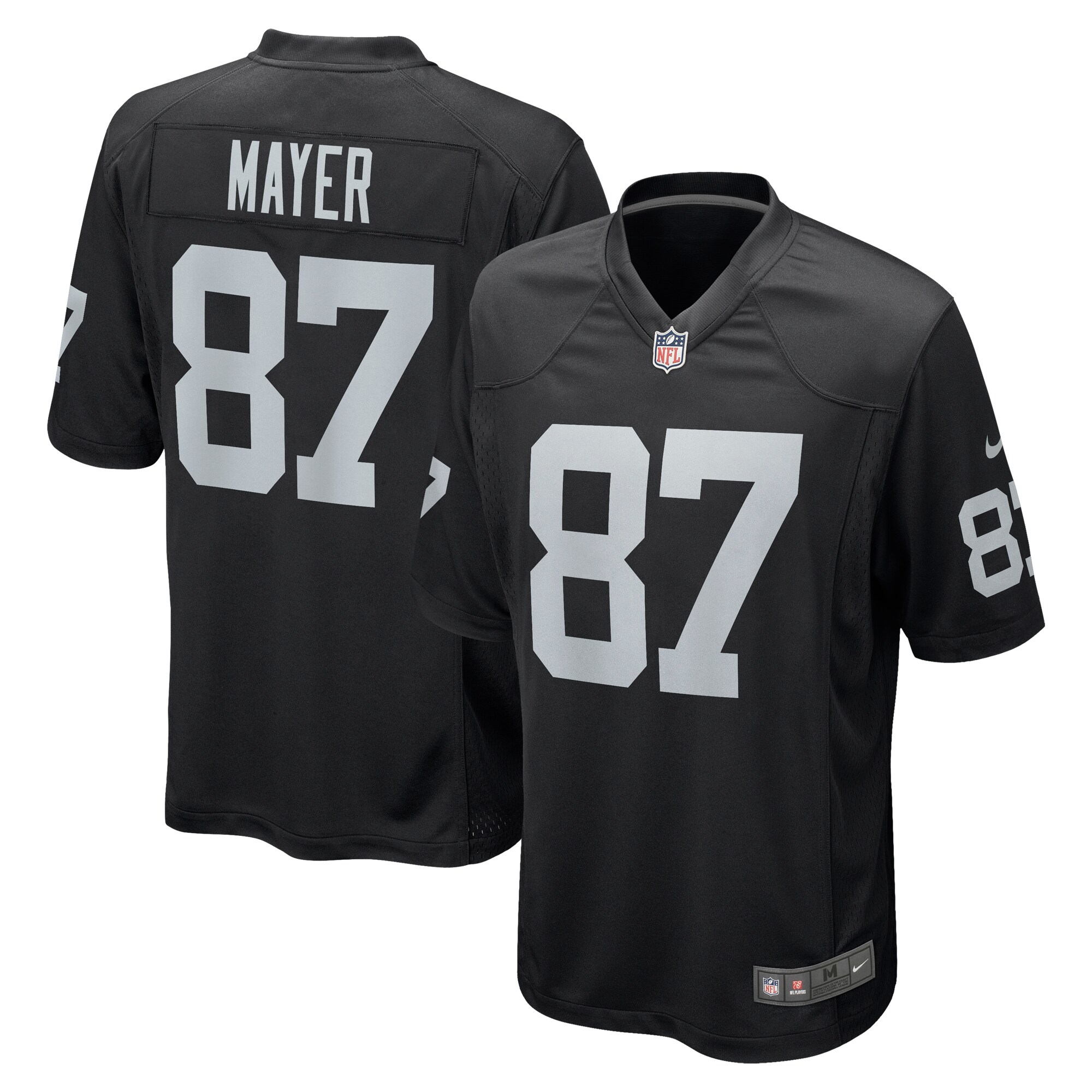 Michael Mayer Las Vegas Raiders 2023 NFL Draft Pick Game Jersey – Black