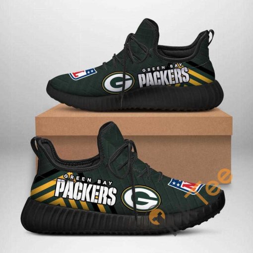 Green Bay Packers No 386 Custom Shoes Personalized Name Yeezy Sneakers