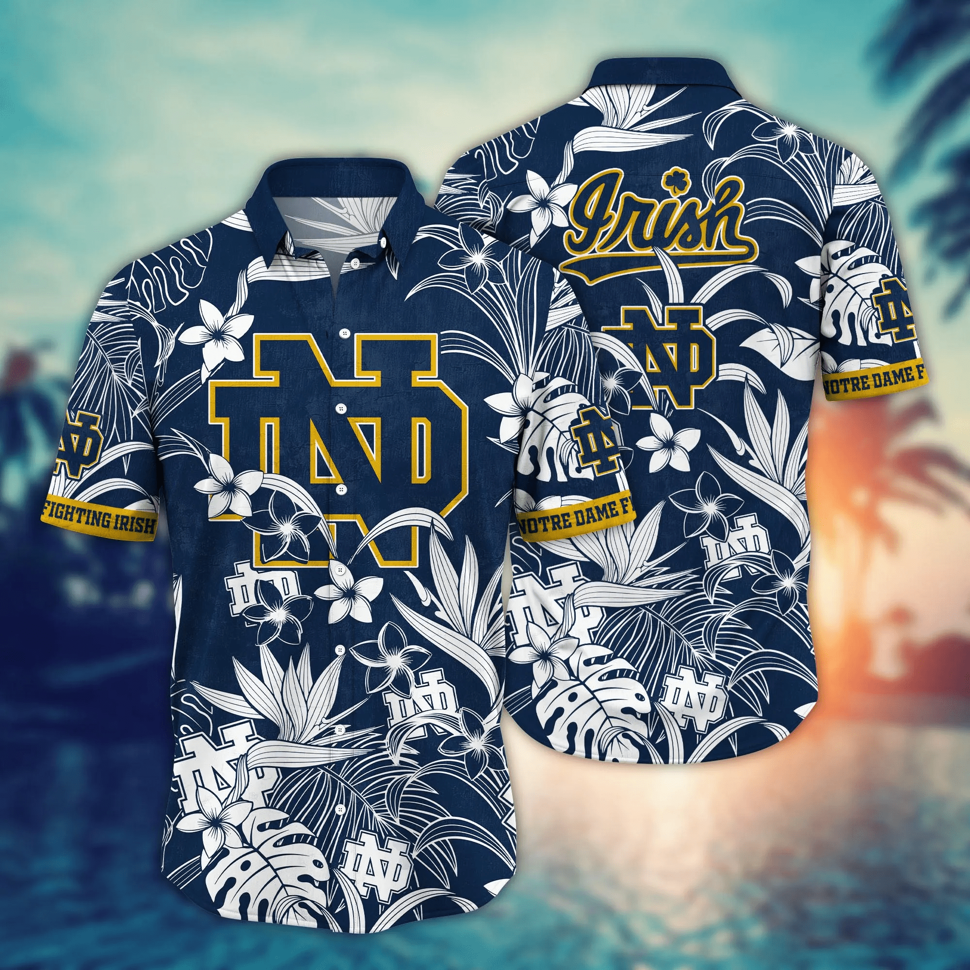 Notre Dame Fighting Irish NCCA Hawaiian Shirt Warmthtime Aloha Shirt