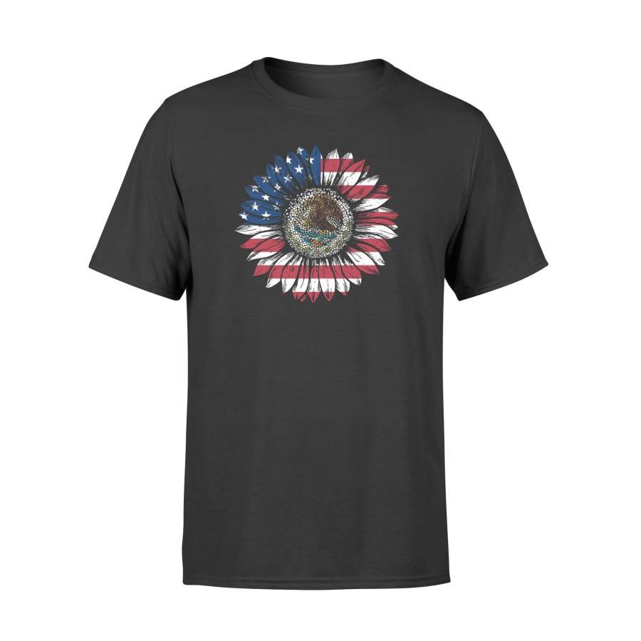 YOLOstuff American Raised With Mexican Roots T-shirt