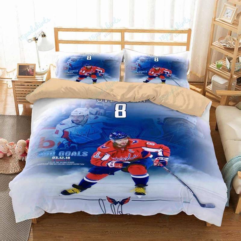 3D Customize Alex Ovechkin Washington Capitals Bedding Set Duvet Cover Set Bedroom Set Bedlinen