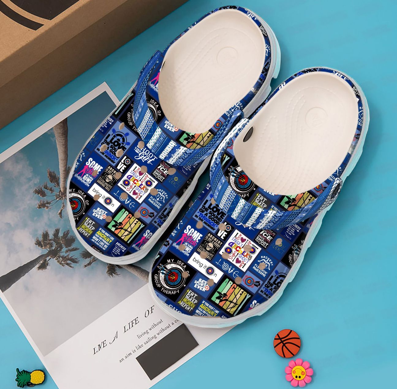 Archery Personalized Clog, Custom Name, Text, Color, Number Fashion Style For Women, Men, Kid, Print 3D Shoot Like A Girl