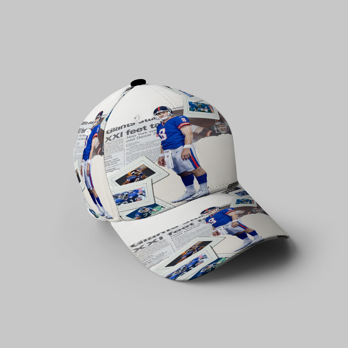 New York Giants Daniel Jones3 3D Printing Baseball Cap Classic Hat