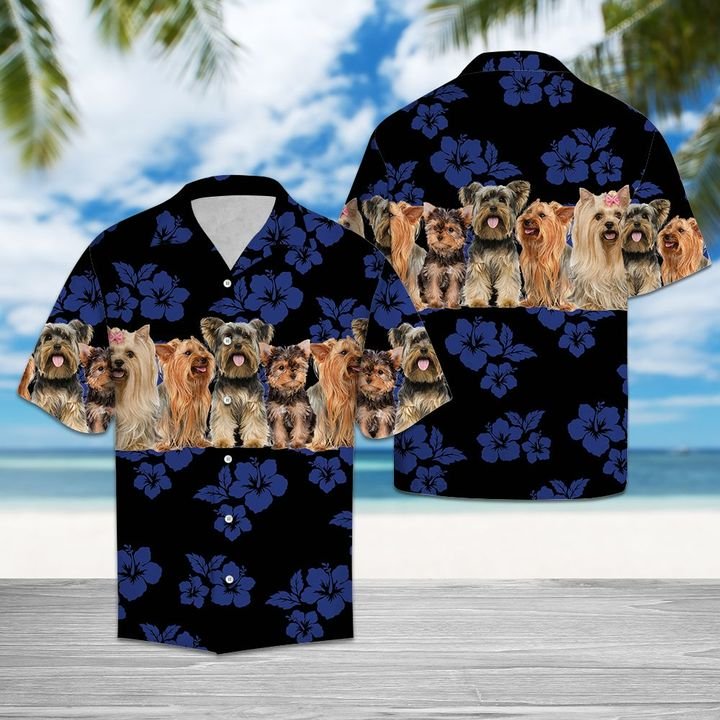 Awesome Yorkshire Terrier Hawaiian Shirt Summer Button Up For Men, Women, Couple