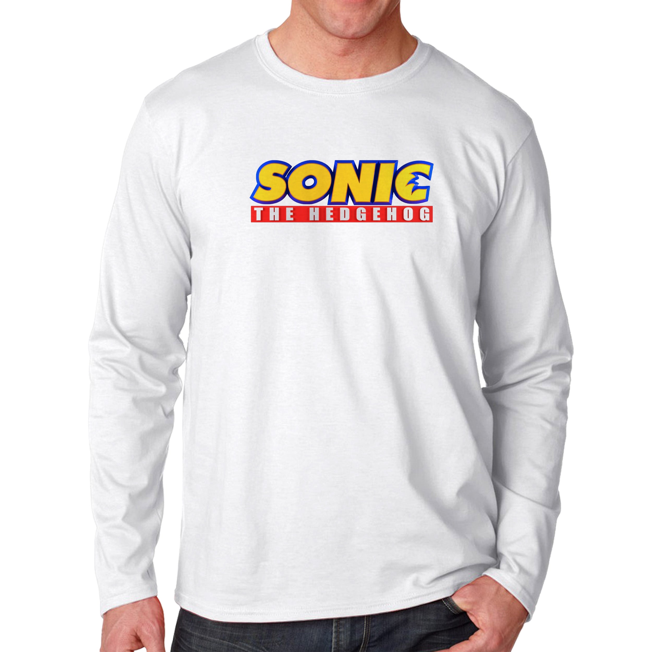 Sonic The Hedgehog Movie Logo Unisex Long Sleeve T-Shirt Tee