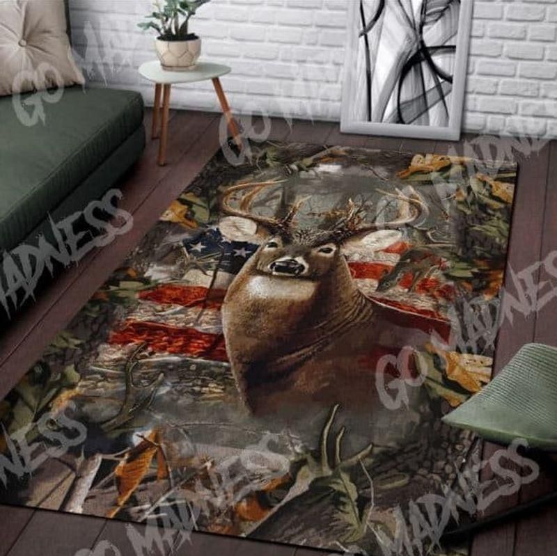 American Deer Hunting Rectangle Limited Edition  Sku 263632 Rug