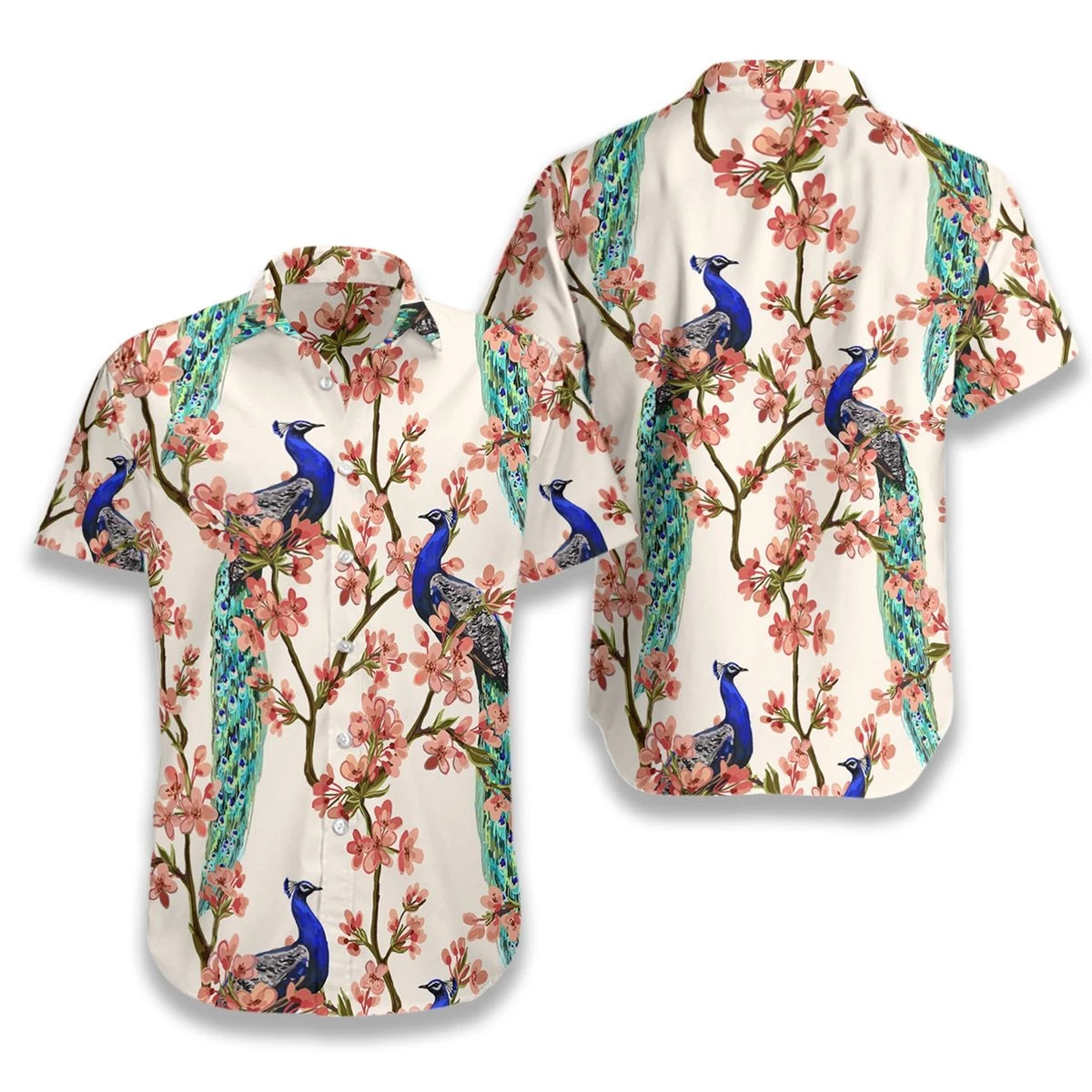 Oriental Peacock Hawaii Shirt Unisex Adult Ha28342