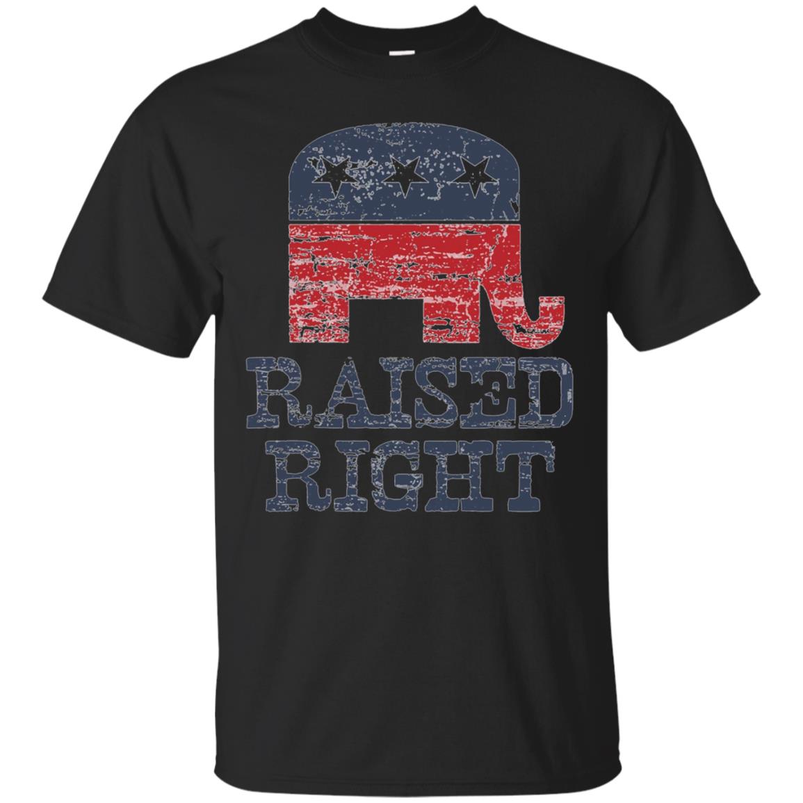 Raised Right – Republican Elephant T-Shirt