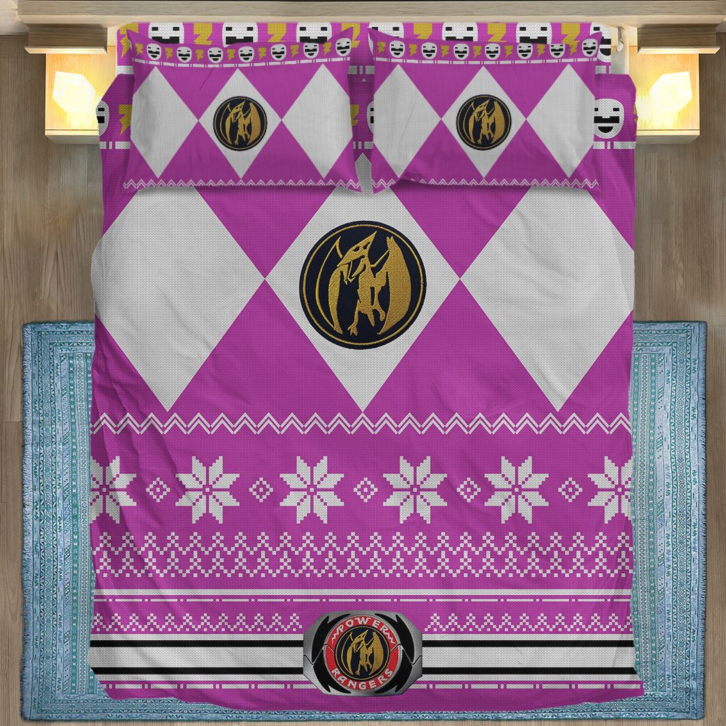 Casespring 3D Pink Power Ranger Custom Bedding Set