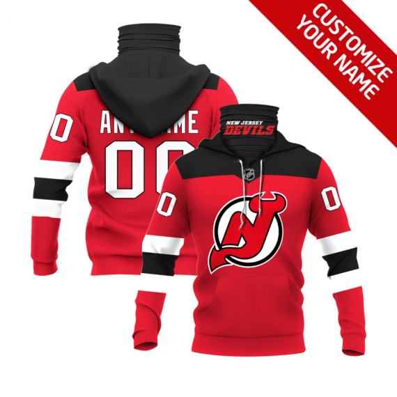 Gift Ideas Personalized New Jersey Devils Bandana Hoodie Mh91