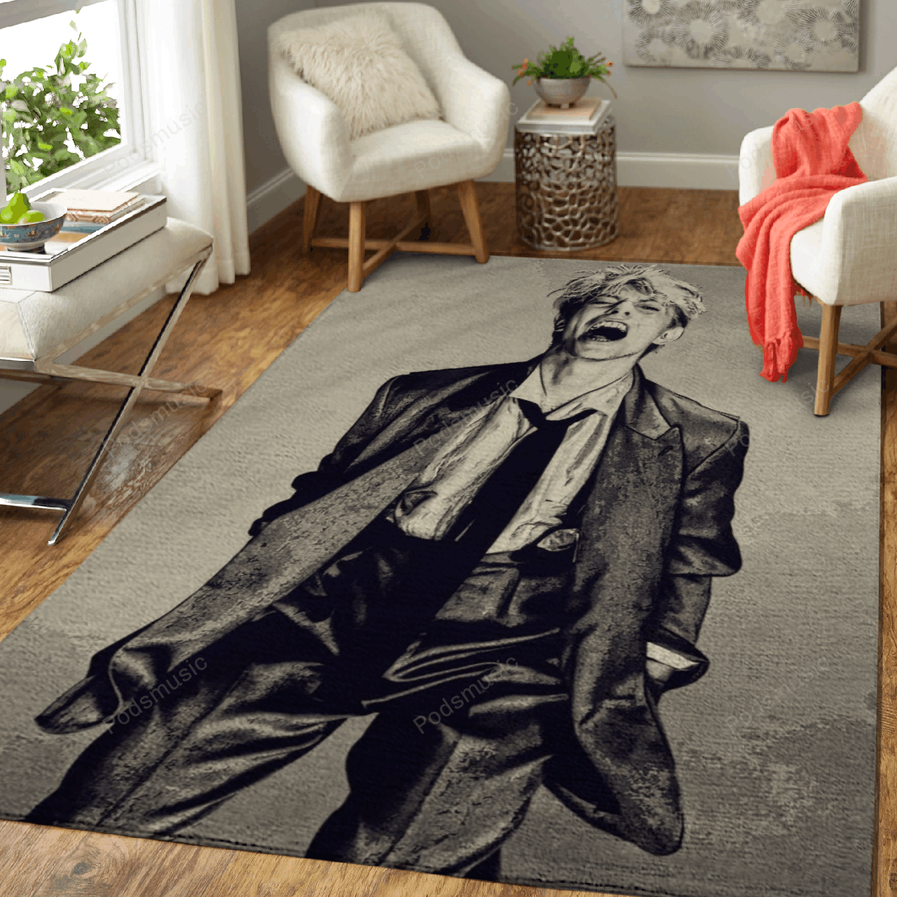 David Bowie Artwork – Music Artist Art For Fans Area Rug Carpet