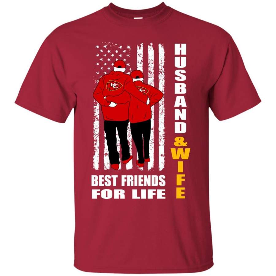 Husband And Wife Best Friends For Life Kansas City Chiefs T Shirt