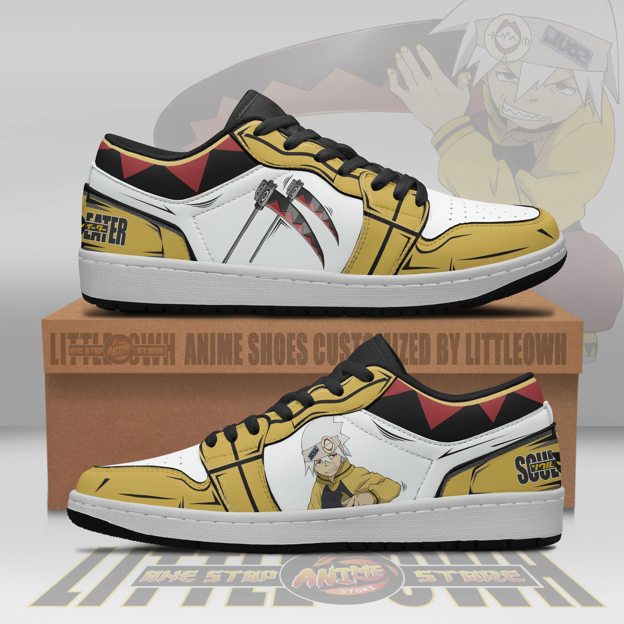 Soul Evans Shoes Soul Eater Jd Low Sneakers Custom Anime