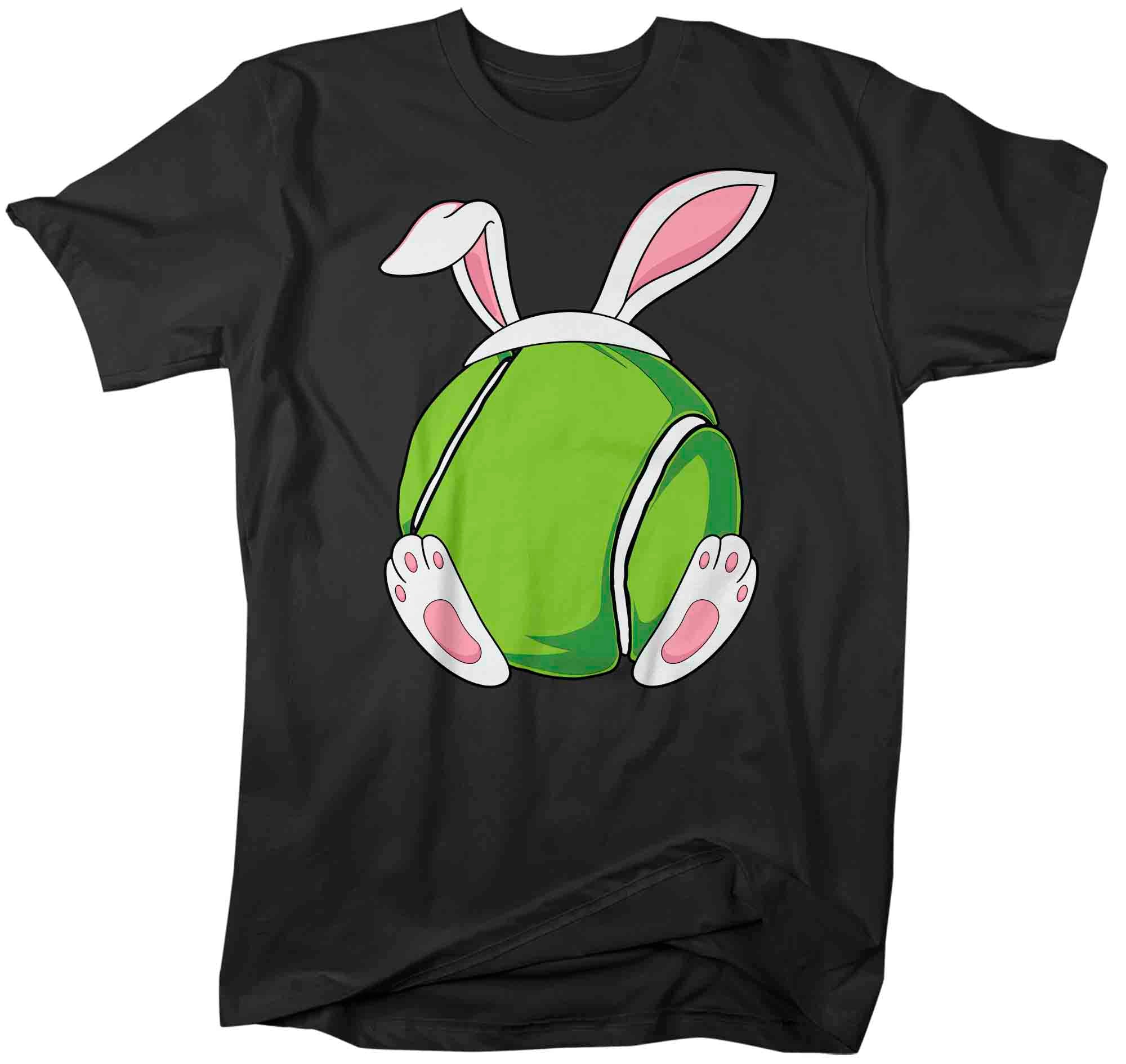 Men’S Funny Easter T Shirt Tennis Ball Bunny Shirt Rabbit Ears Feet Tennis Coach Gym Teacher Tshirt Gift Easter Tee Unisex Man