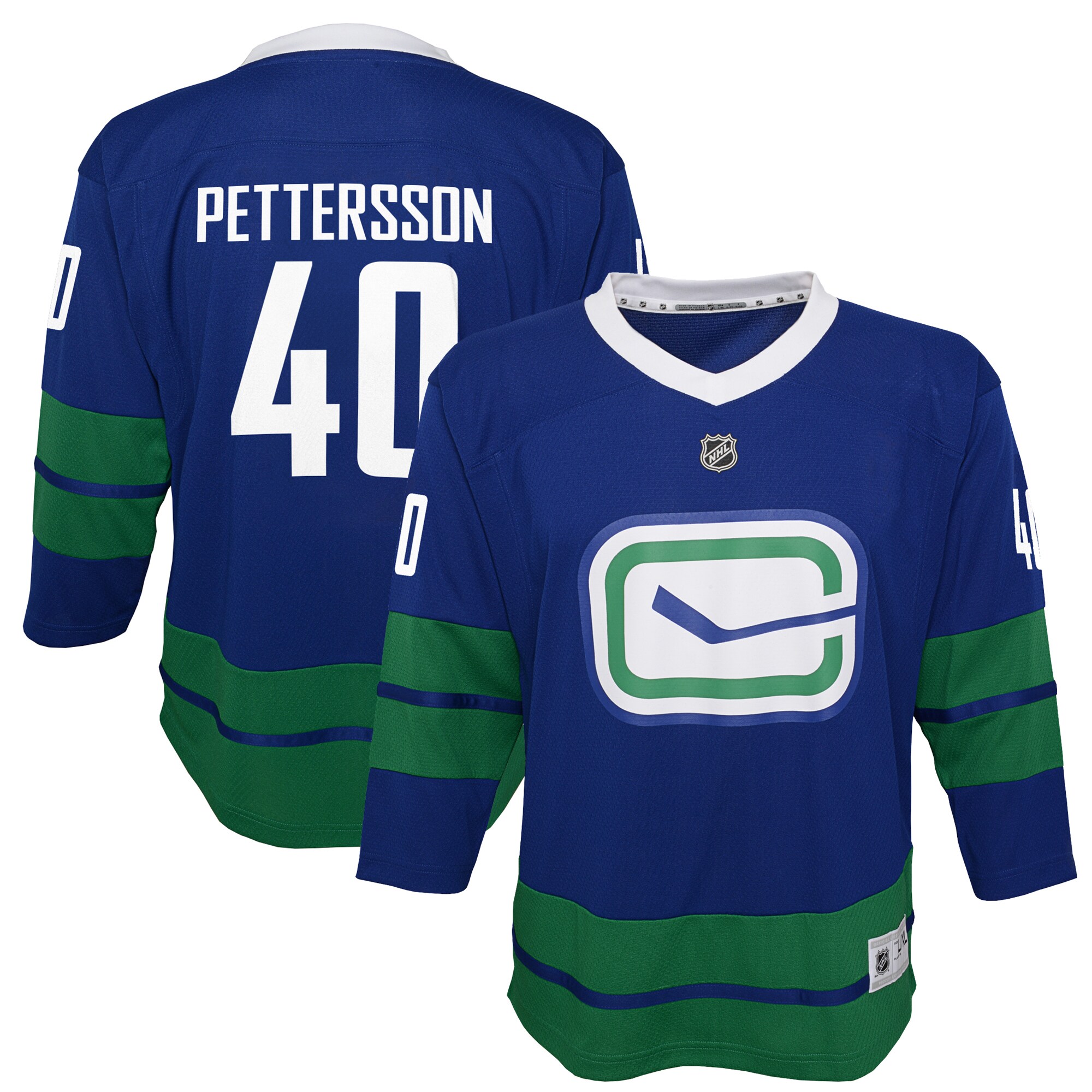 Youth Vancouver Canucks Elias Pettersson Royal 2019/20 Alternate Player Jersey