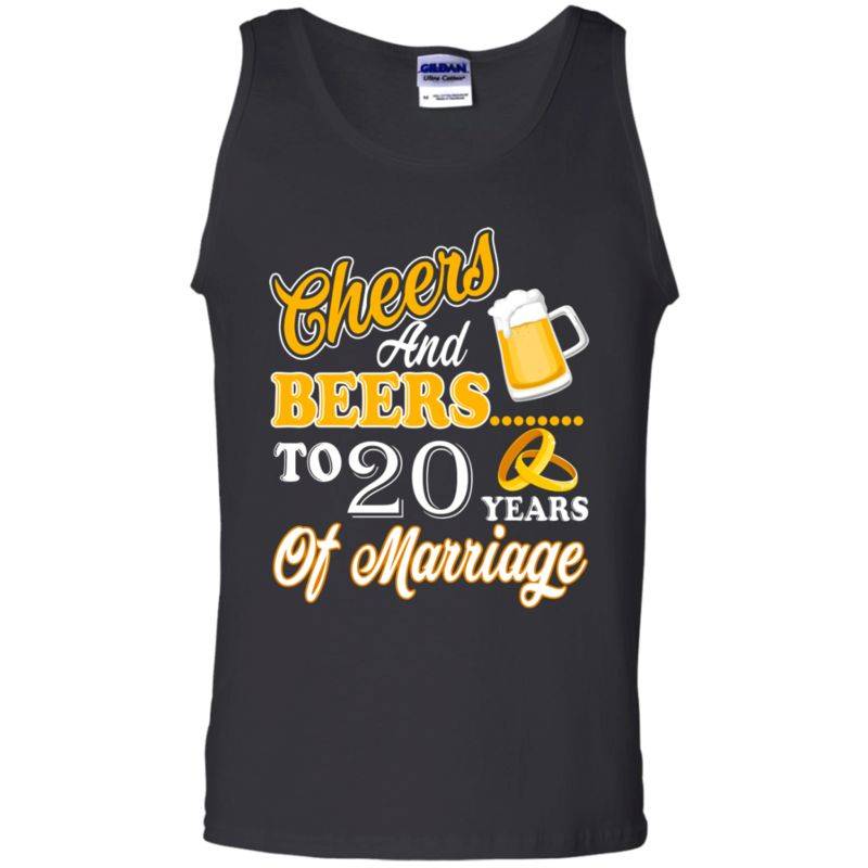 Discover Cool Cheers And Beers 20 Years Anniversary Wedding Shirt For Couple Tank To
