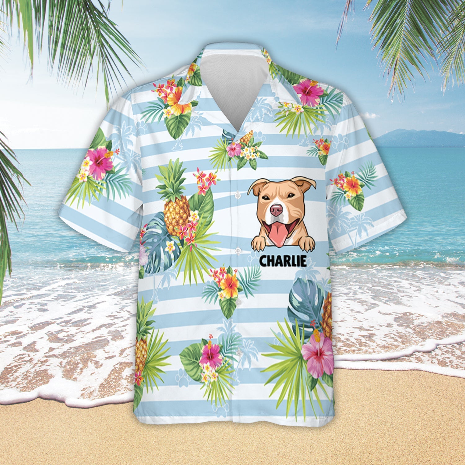 Dog Summer Personalized Custom Hawaii Gift For Lovers Ha25036