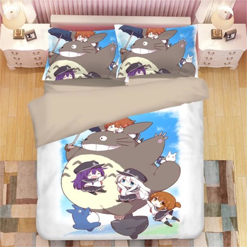 Tonari No Totoro 16 Duvet Cover Pillowcase Home Decor 3D Bedding Set 1504