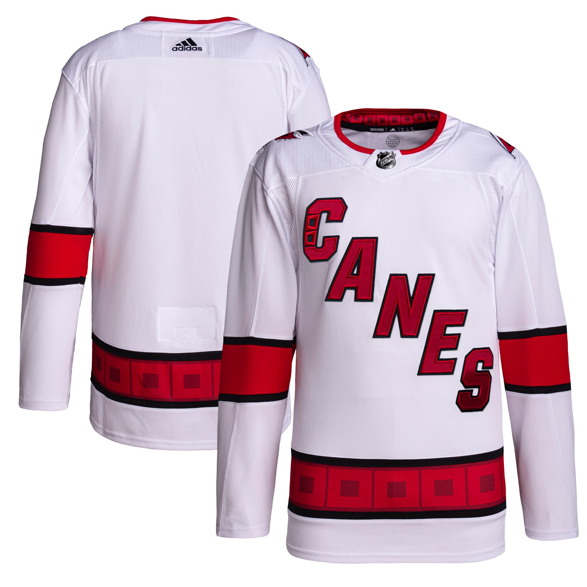 Men's Carolina Hurricanes adidas White Away Primegreen Authentic Pro Jersey