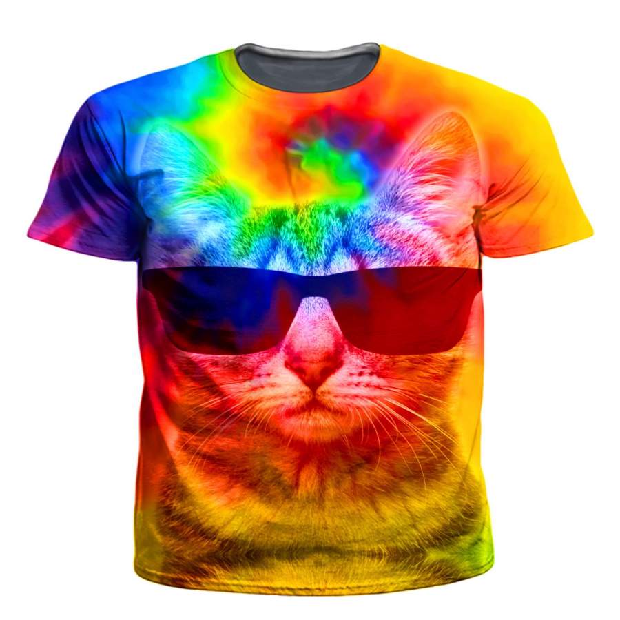 Kitten Tie-Dye Men’s T-Shirt