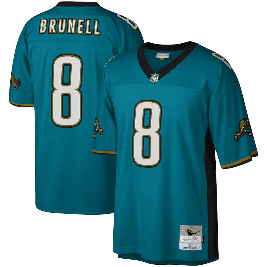 Mark Brunell Jacksonville Jaguars Mitchell Ness Legacy Replica Teal 3D Jersey