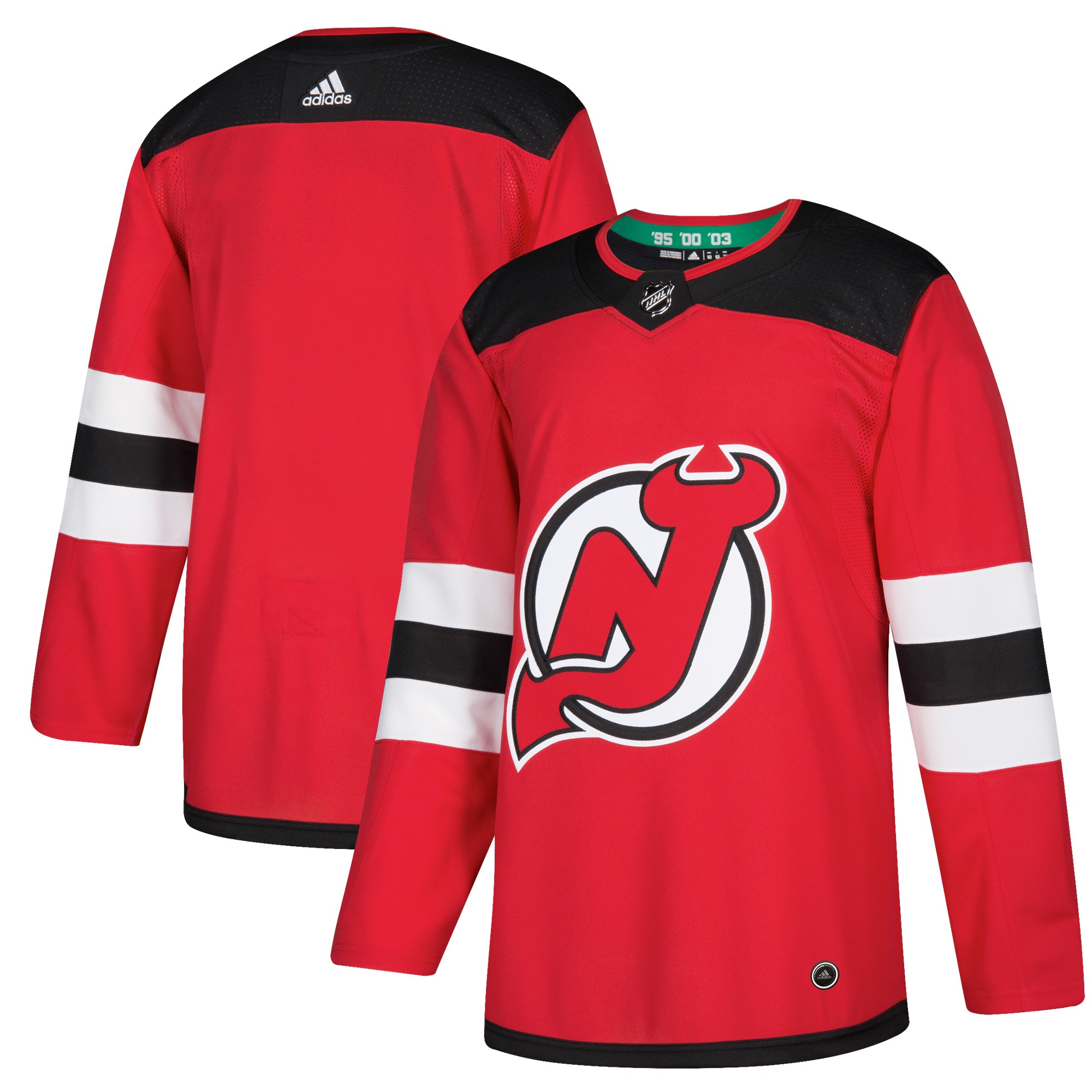 New Jersey Devils Home Authentic Blank Jersey – Red